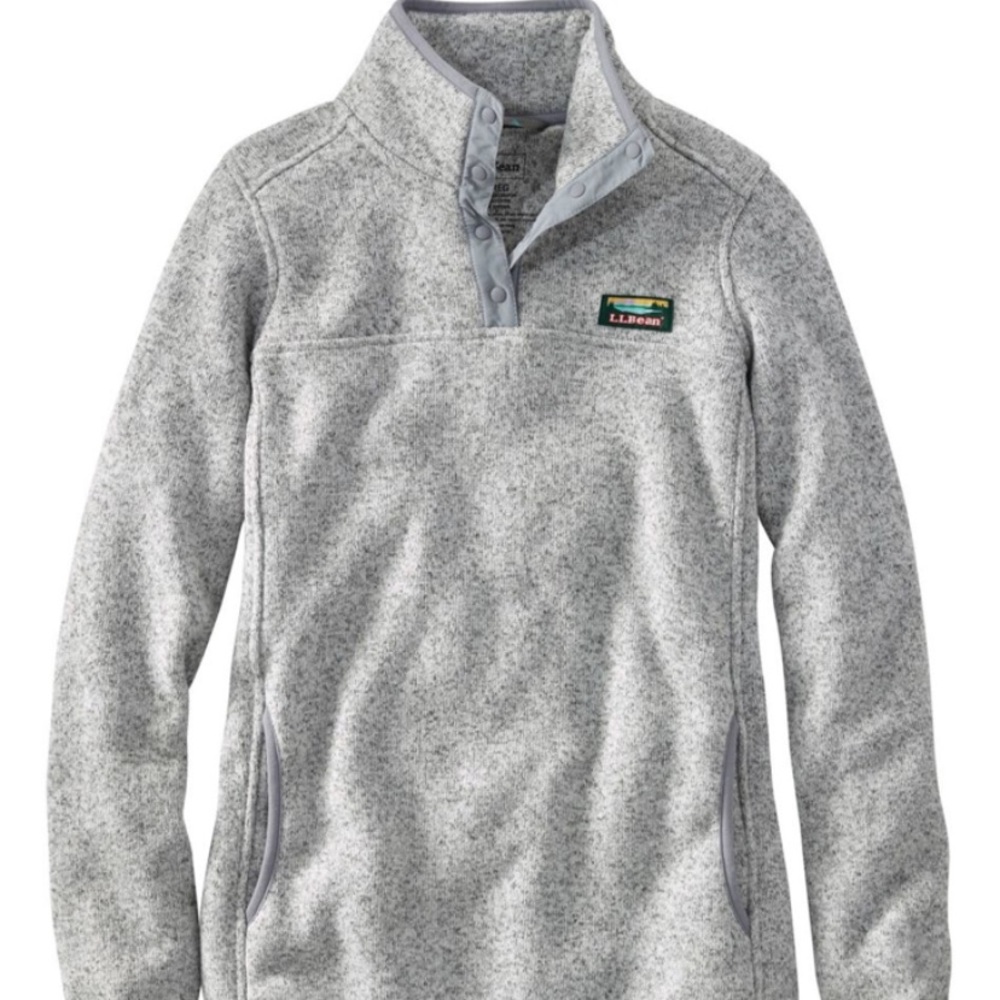 LL Bean Gray Pull Over- never worn